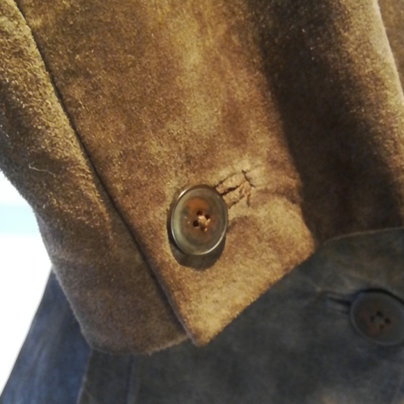 Chocolate Brown Suede Fitted Jacket - Never Worn - Picture 5 of 16